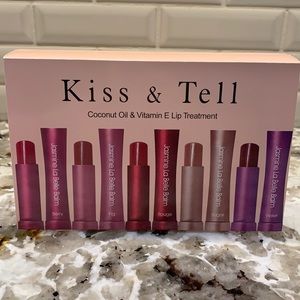 Kiss & Tell tinted lip balms